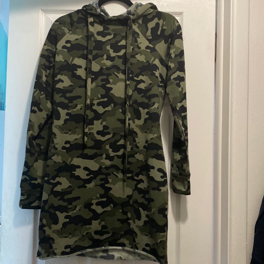 Dress with a hood